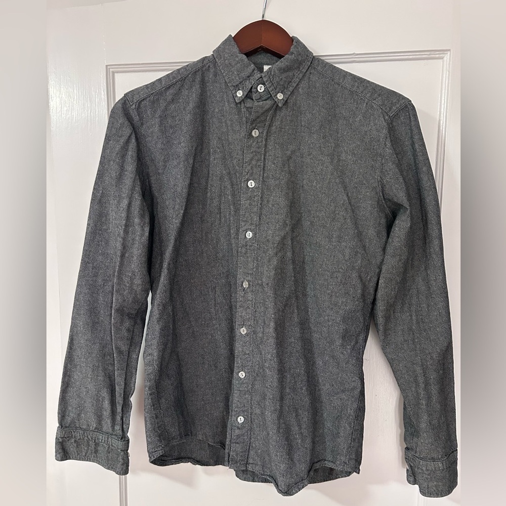 American Apparel (OG) Chambray Men’s Shirt, Gray, Size Small
